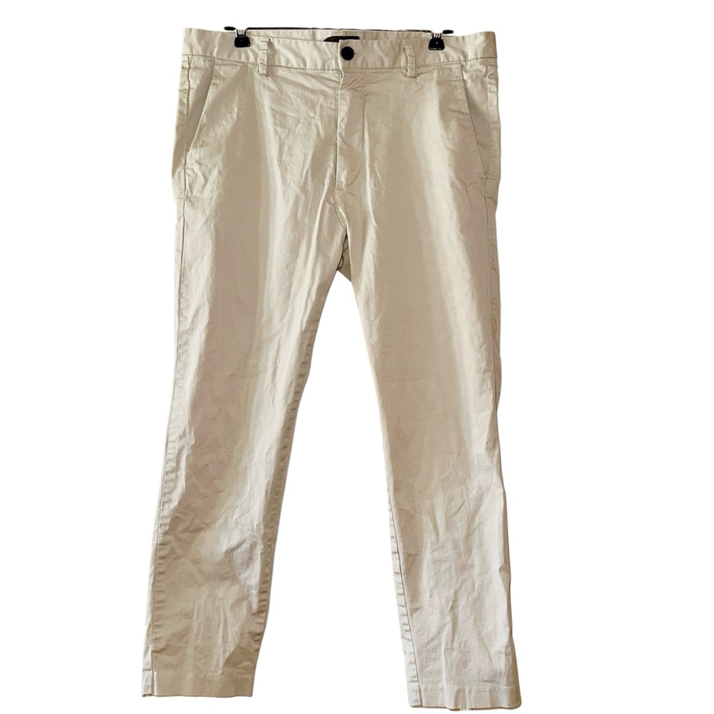H&M Khaki Chino Straight Leg Pants 34 x 30